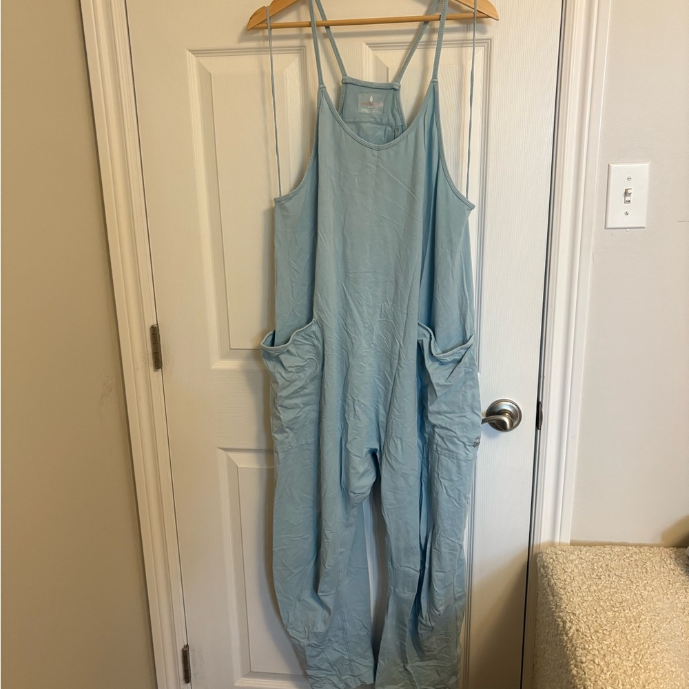 Free People Light Blue Jumpsuit